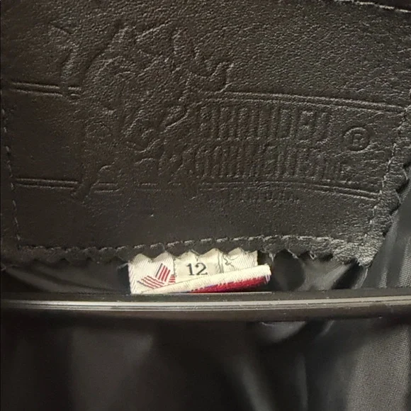 Brandy Melville Black Leather Jacket with Fringe - Picture 15 of 15